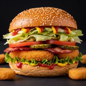 Sun Crispy-Bacon Burger