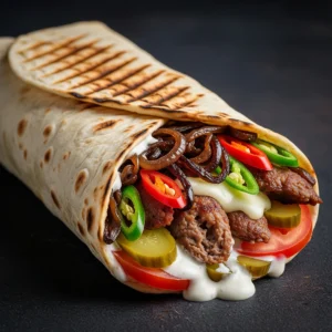 Spicy cheese kebab de porc-vita