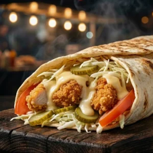 Kebab de pui "crispy" cu cașcaval