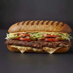 Panini "Porc-Beef and Cheese"
