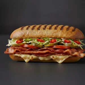 Spicy Bacon & Cheese Panini (NEW PRICE!)